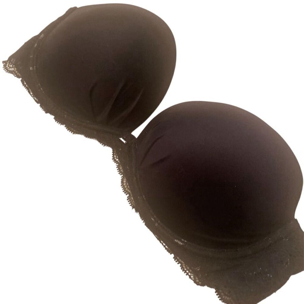 Victoria's Secret Women's Black Lace Underbust Bra 32DD Underwired